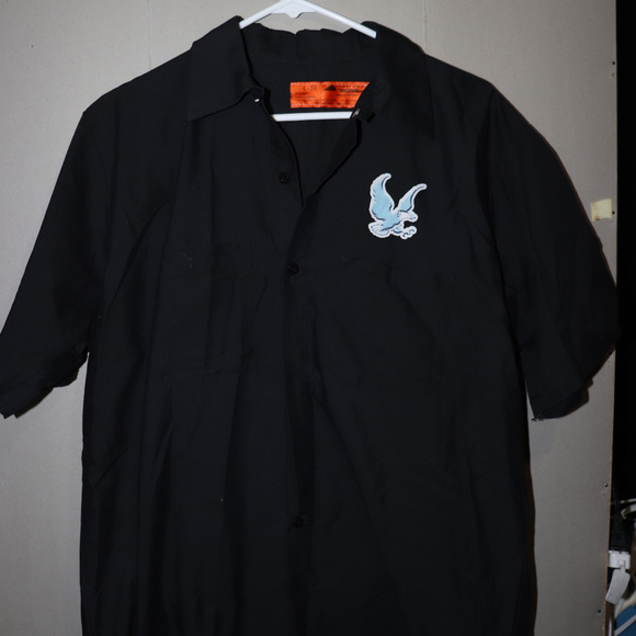 Lynyrd Skynyrd Eagle Truck Button Work shirt L - Picture 2 of 4